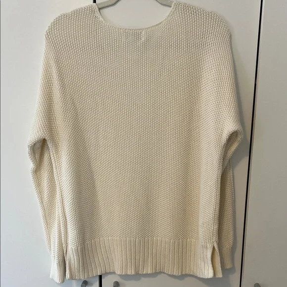 Lucky Brand Cream V-Neck Sweater - Picture 3 of 3